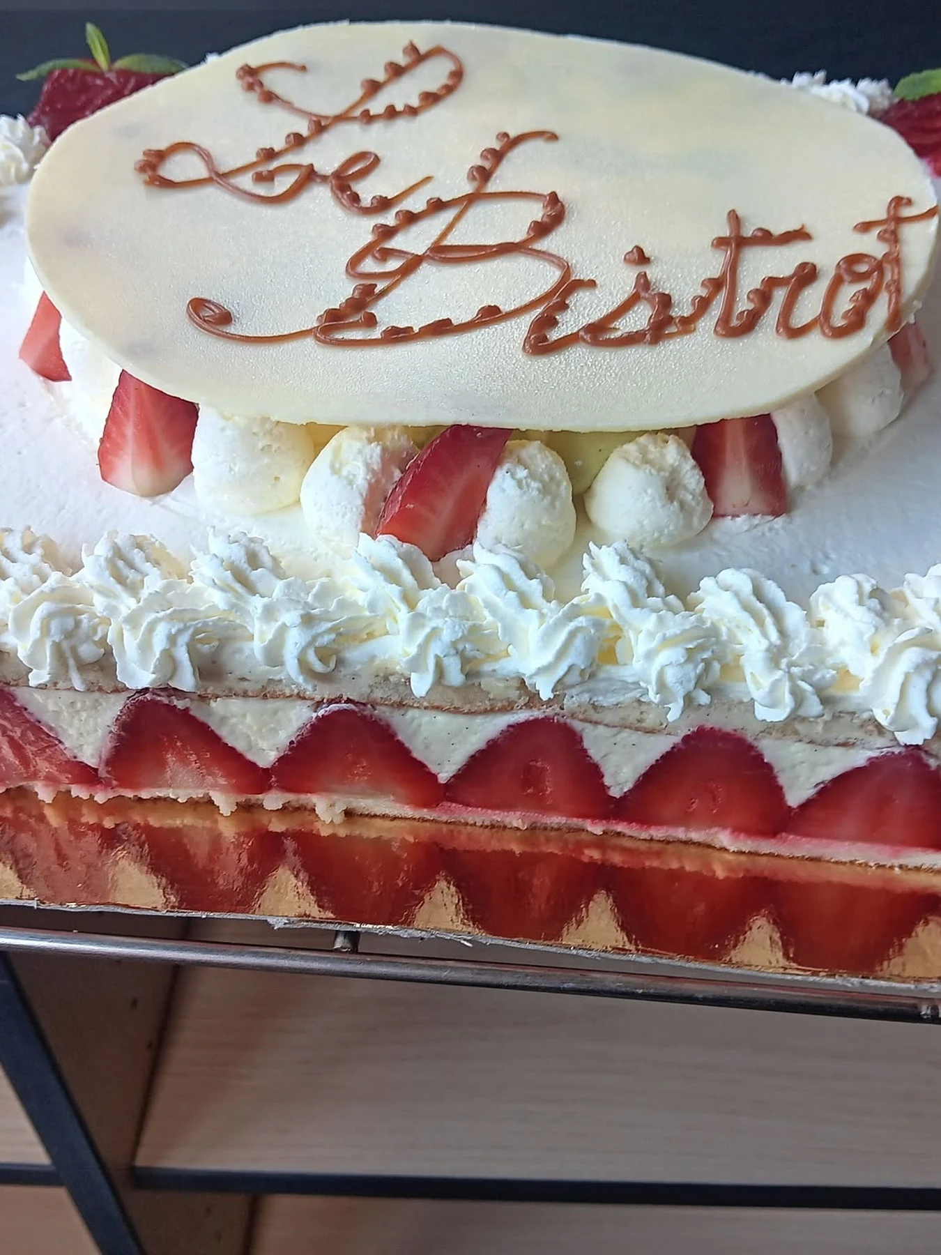 Fraisier maison « Le Bistrot » (photo Le Bistrot)